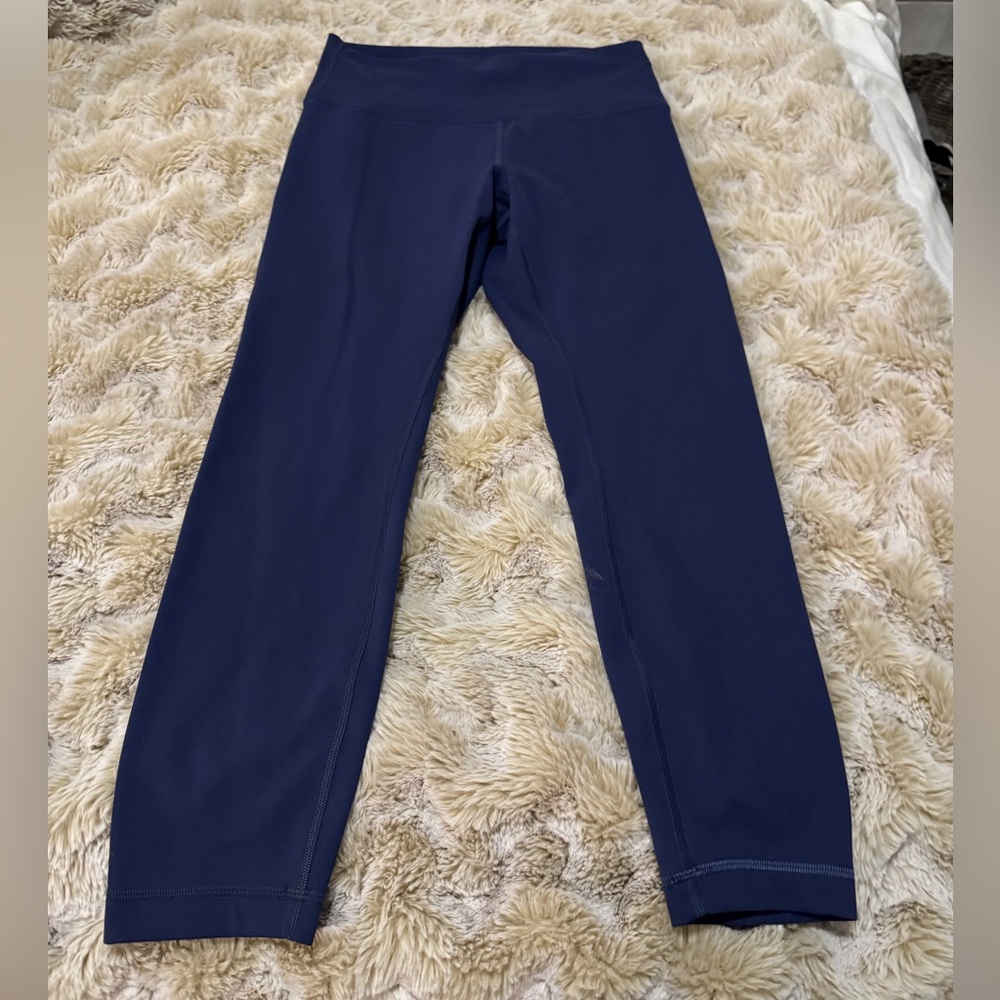 Lululemon Wunder Train Pant HR 25” Night Sea Sz 10